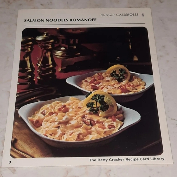 The Betty Crocker Recipe Card Library REPLACEMENT CARD BUDGET CASSEROLES 1971 - Picture 1 of 1